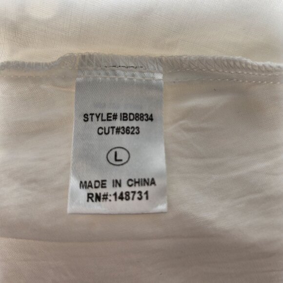 THE IMPECCABLE PIG Cut it Out Romantic White Eyelet Mini Dress Size L LIKE NEW! - Picture 9 of 16